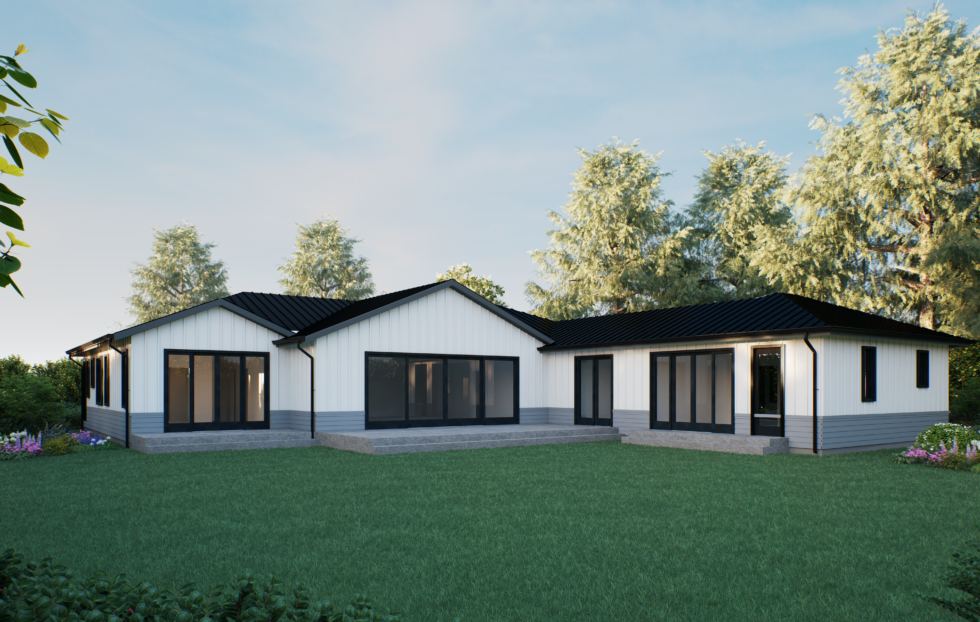 Los Altos Modern Farmhouse rendering — in the works